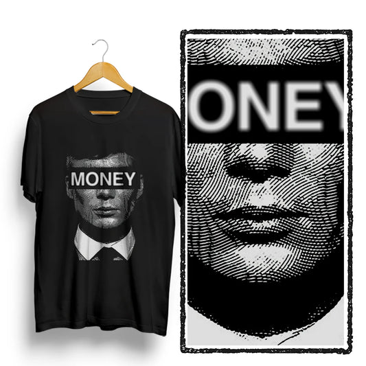 Coolmind U0034-T2 Cool Exclusive Graphic Money Print Men T Shirt Casual Big Size Unisex Tshirt Totton Tee Shirts