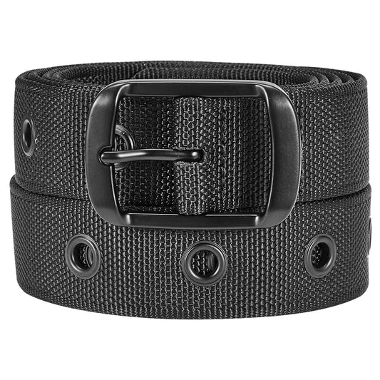 Drizzte Men Prong Grommet Belt Big and Tall Size 100cm To 170cm Punk Fashion  Belts for Men