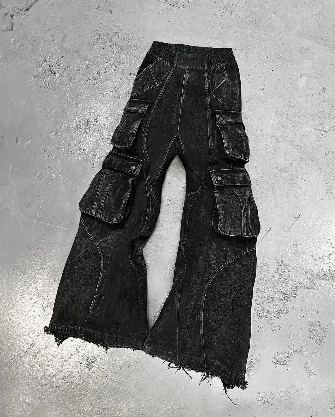 Black Ripped Y2k Baggy Jeans Harajuku Hip Hop High Waist Denim Pants 2024 New Gothic Retro Jeans for Men Wide Leg Streetwear