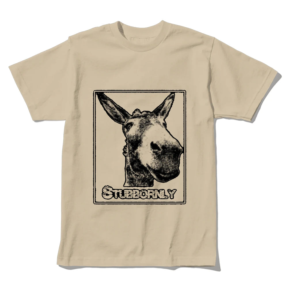 Coolmind U0056-T2 Funny Donkey Exclusive Graphic Men Tshirt 100% Cotton Cool Men Tshirt High Quality Unisex Tee Shirts