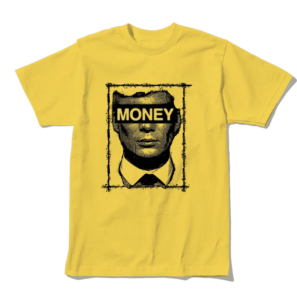 Coolmind U0034-T2 Cool Exclusive Graphic Money Print Men T Shirt Casual Big Size Unisex Tshirt Totton Tee Shirts