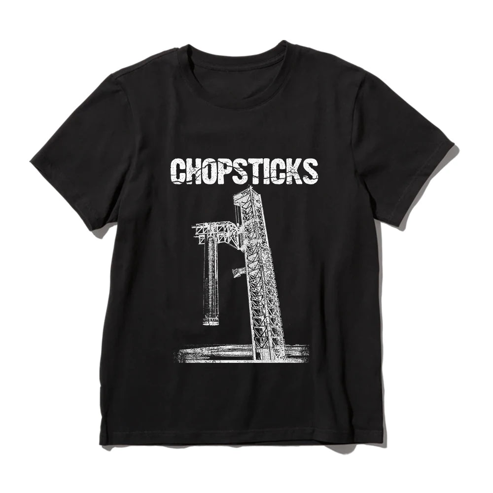 Coolmind U0161-T2 Chopsticks Rocket Print Cool Men T Shirt Big Size Exclusive Graphic Men Tshirt High Quality Unisex Tee Shirts