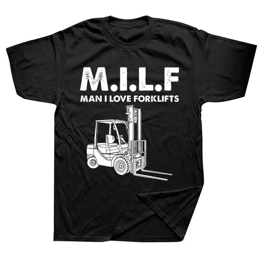 Novelty Awesome Milf Man I Love Forklift Driver T Shirts Graphic Streetwear Short Sleeve Birthday Gifts Summer Style 80158