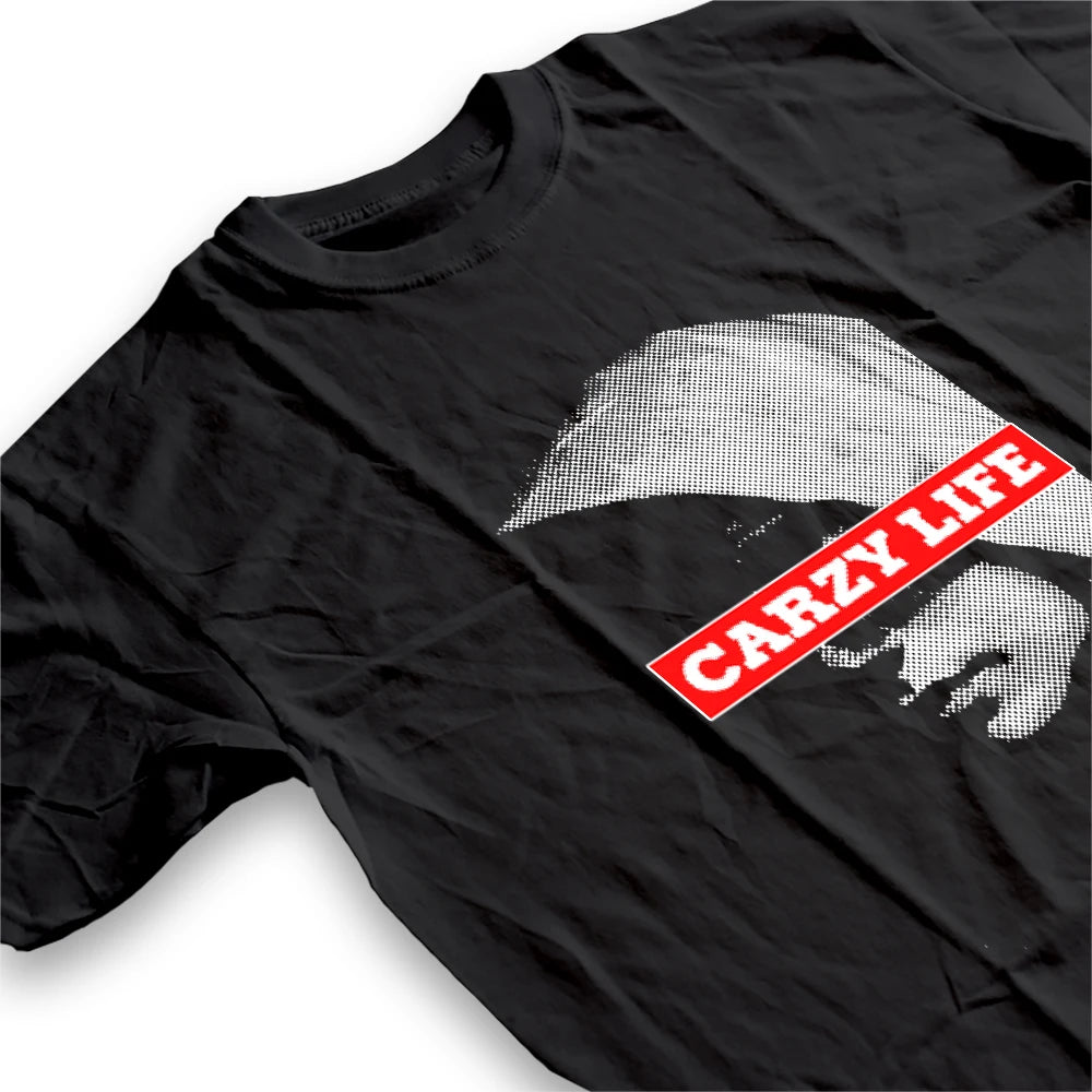 Coolmind U0097-T2 Crazy Life Exclusive Graphic Men T Shirt Big Size Cotton Men Tshirt O-Neck Unisex Tee Shirts