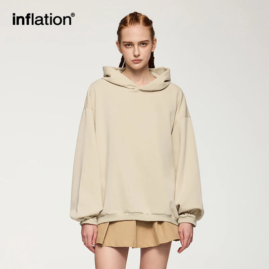 INFLATION Unisex Premium Hoodies 2024 Trendy Classic Candy Color Loose-Fit Hooded Sweatshirt