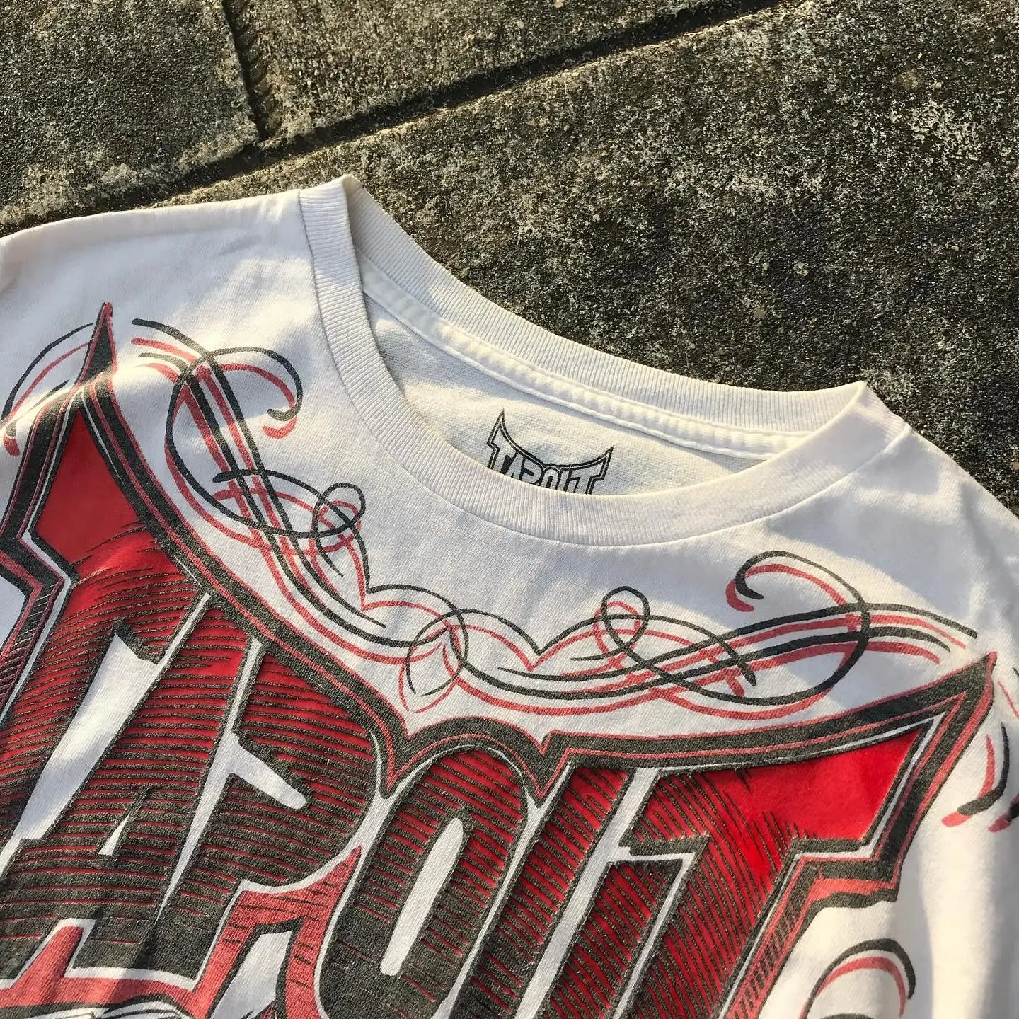 Streetwear Tapout T Shirt Y2K Mens Hip Hop Letter Graphic Print Oversized TShirt Harajuku Round Neck Cotton Short Sleeve Tops