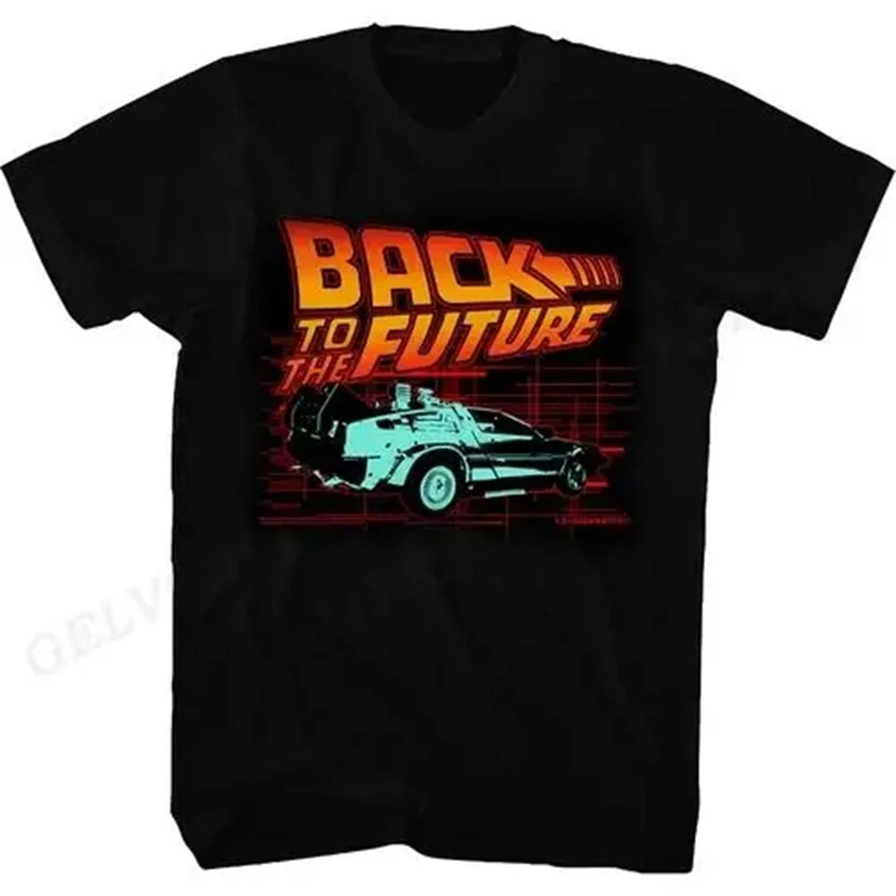 Back To The Future T Shirt Graphic Print Men Women Fashion Hip Hop Streetwear Short Sleeve Plus Size T Shirt Unisex 62473