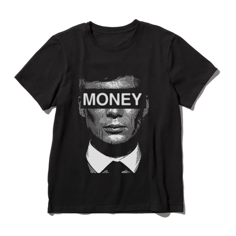 Coolmind U0034-T2 Cool Exclusive Graphic Money Print Men T Shirt Casual Big Size Unisex Tshirt Totton Tee Shirts