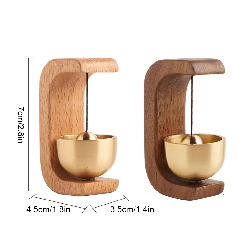 Japanese Door Bell Wooden Wind Chimes Wireless Doorbell Entrance Door Bell Decorative Wind Bell for Home Opening Home Decoration