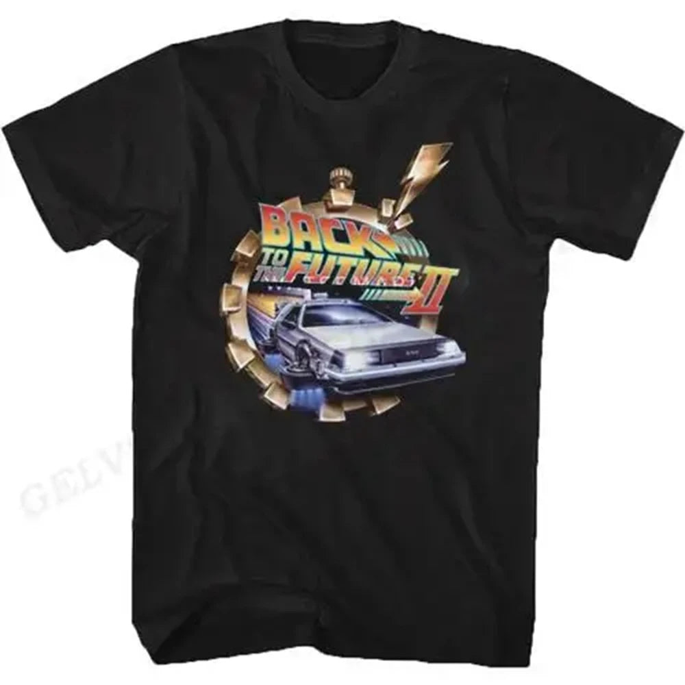 Back To The Future T Shirt Graphic Print Men Women Fashion Hip Hop Streetwear Short Sleeve Plus Size T Shirt Unisex 62473