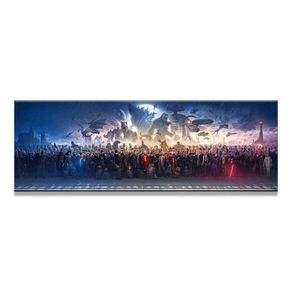 MINISO Poster Marvel Heroes Collection Canvas Wall Art Print Mural Movie Poster Home Decor Birthday Christmas Gift