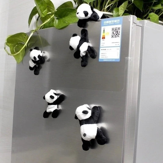 1Pc Cartoon Cute Soft Plush Panda Fridge Strong Magnet Refrigerator Sticker Home Decor Souvenir Kitchen Accessories