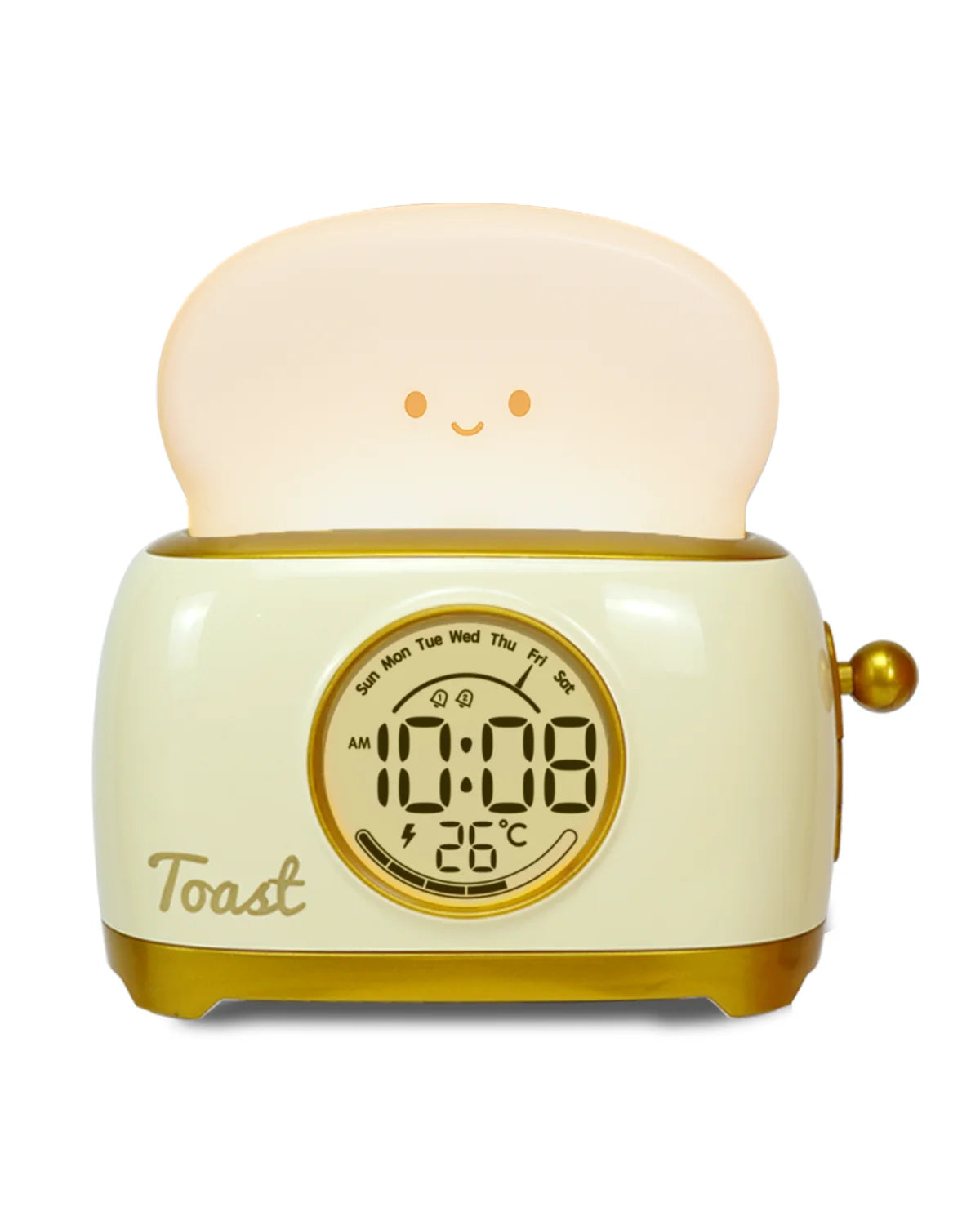 Kid Alarm Clock LED Night Light Digital Clock Children's Sleep Trainier For Home Bedroom Bedside Cute Temperature Display Reloj