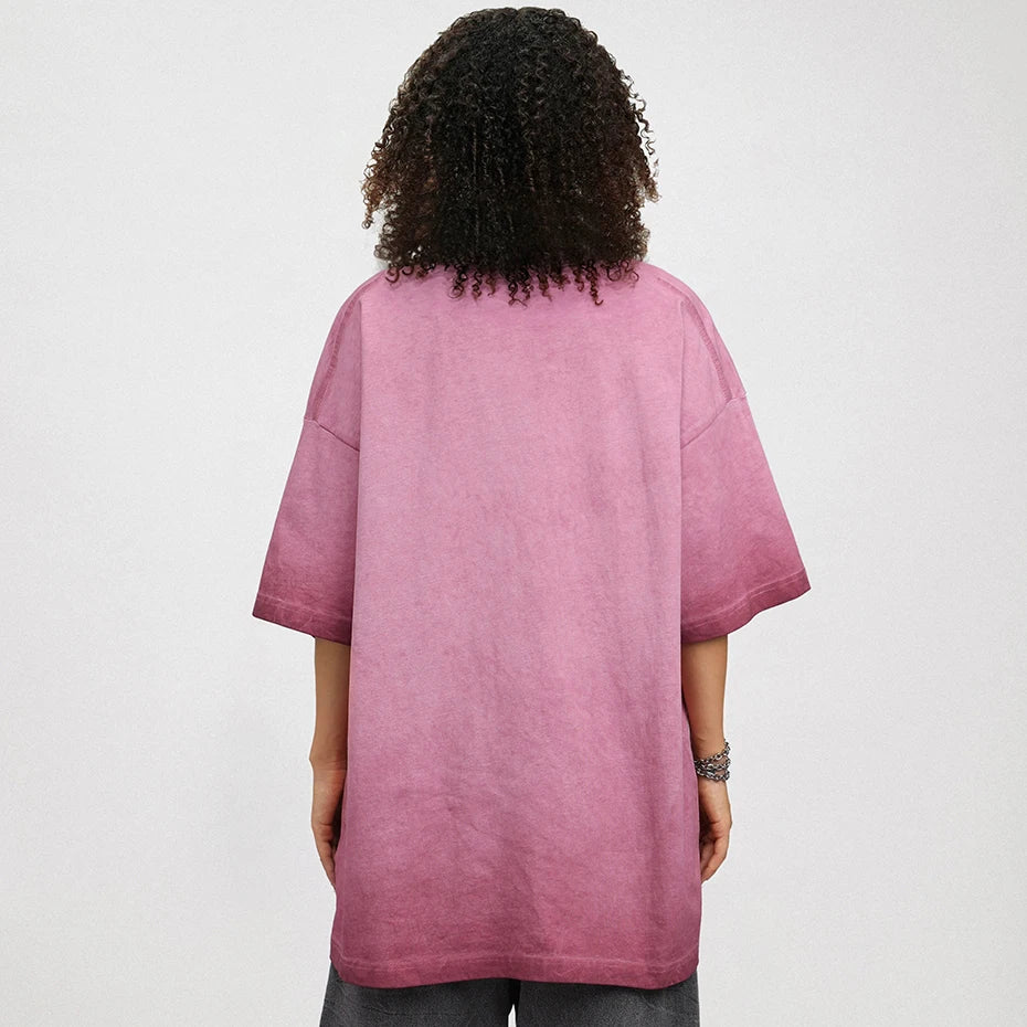 Washed Vintage T Shirts Summer Loose Short Sleeve Cotton Tee Tops Letter Printed Harajuku Oversized Hip Hop Streetwear T-shirt