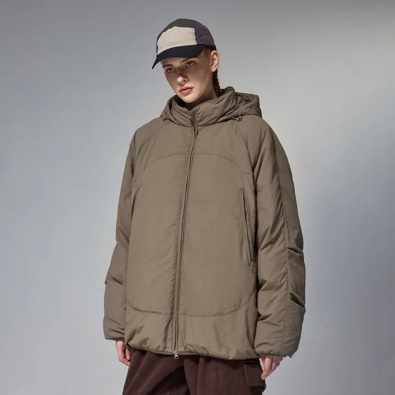 INFLATION Unisex Oversized Down Jacket New Arrival Functional 90% Down Solid Color Hooded Mens Outerwear