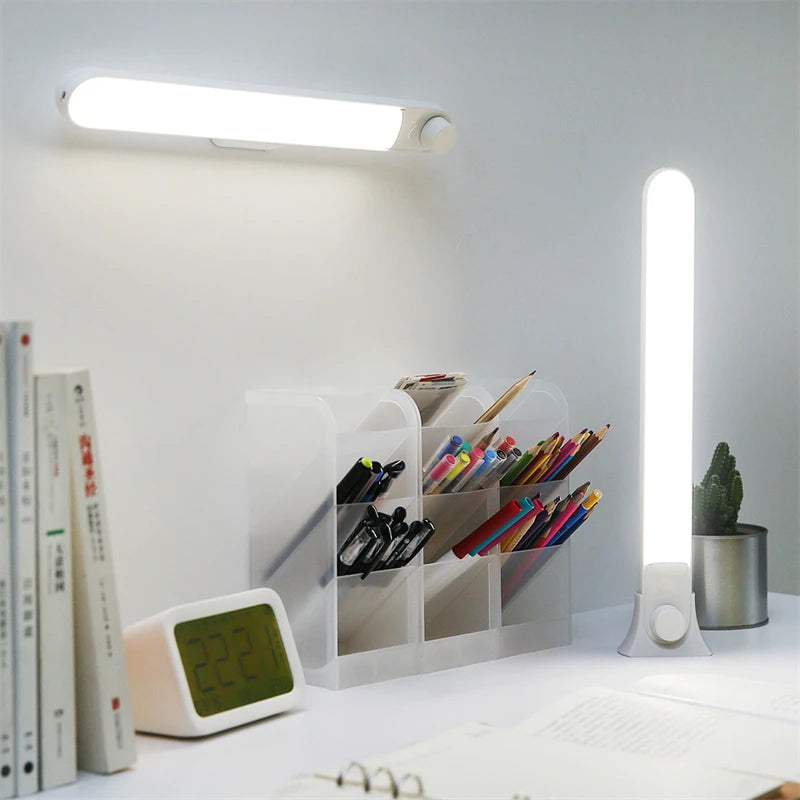 Desk Lamp Hanging Magnetic Table Lamp Led Usb Rechargeable Stepless Dimming Cabinet Closet Wardrobe Night Light