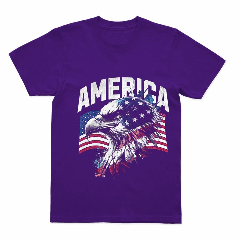 Coolmind U0030-T2 America Eagle Graphic Print Men T Shirt Casual 100% Cotton Funny Men Tshirt Big Size Tee Shrits Tops