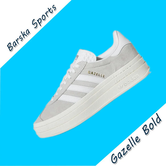 Adidas GAZELLE BOLD Thick Bottom Height Increase Women's Board Shoes Casual Sports Slip On Shoes Premium White