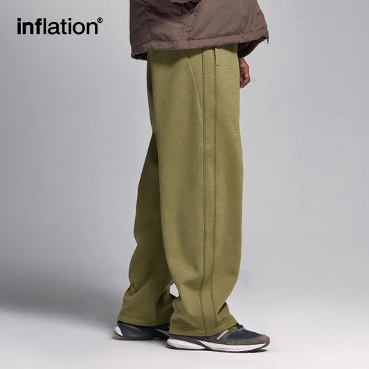 INFLATION Unisex High-Stretch Sweatpants Trendy Streetwear Loose-Fit Casual Sports Long Pants for Men