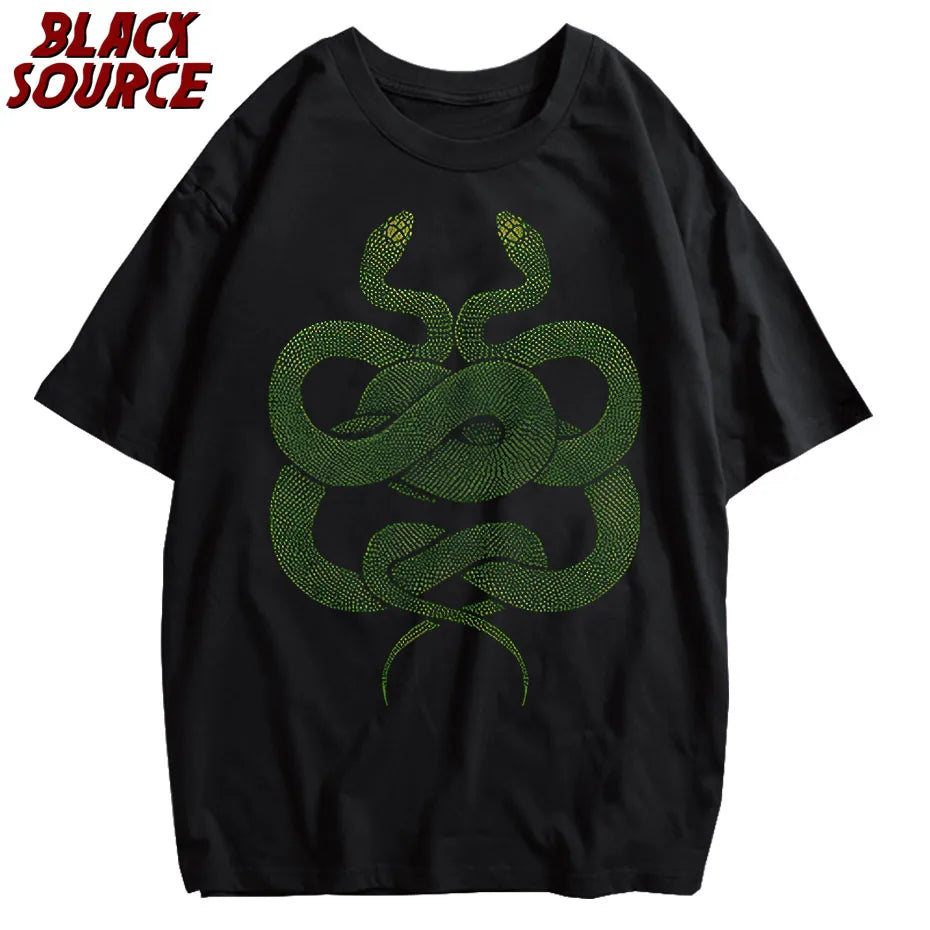 Gothic Dark Street Women T-shirts Japanese Cartoon Print Short Sleeve T Shirt Punk Harajuku Ulzzang Loose Y2k Clothes Tops