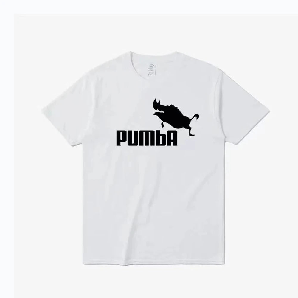 Fashion Funny Cool  Tee Cute T shirts Pumba Men Casual Short Sleeves Cotton Tops Summer Jersey Costume T-shirt  Unisex 80092