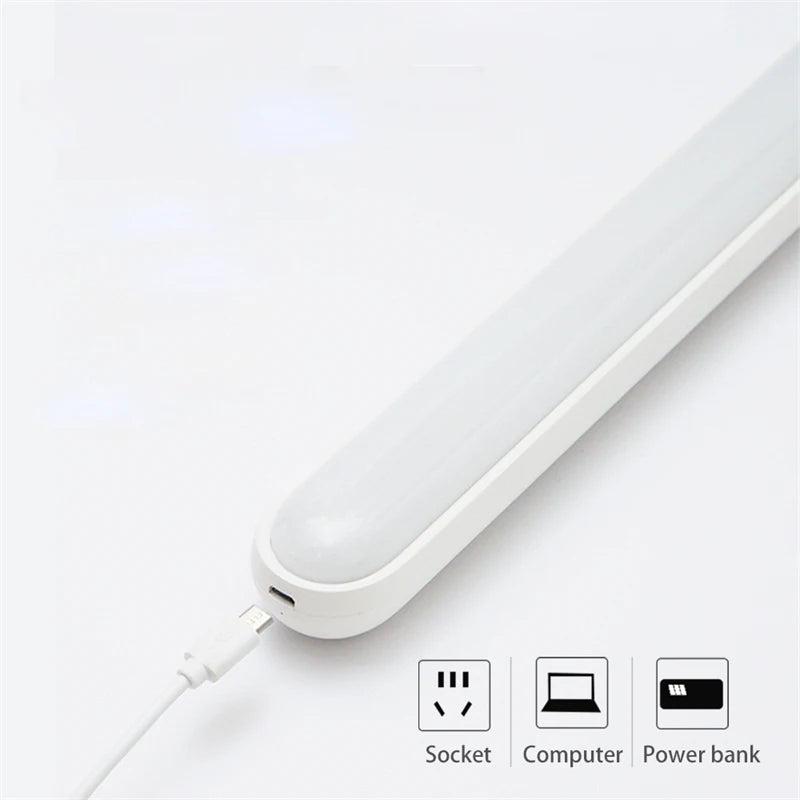 Desk Lamp Hanging Magnetic Table Lamp Led Usb Rechargeable Stepless Dimming Cabinet Closet Wardrobe Night Light