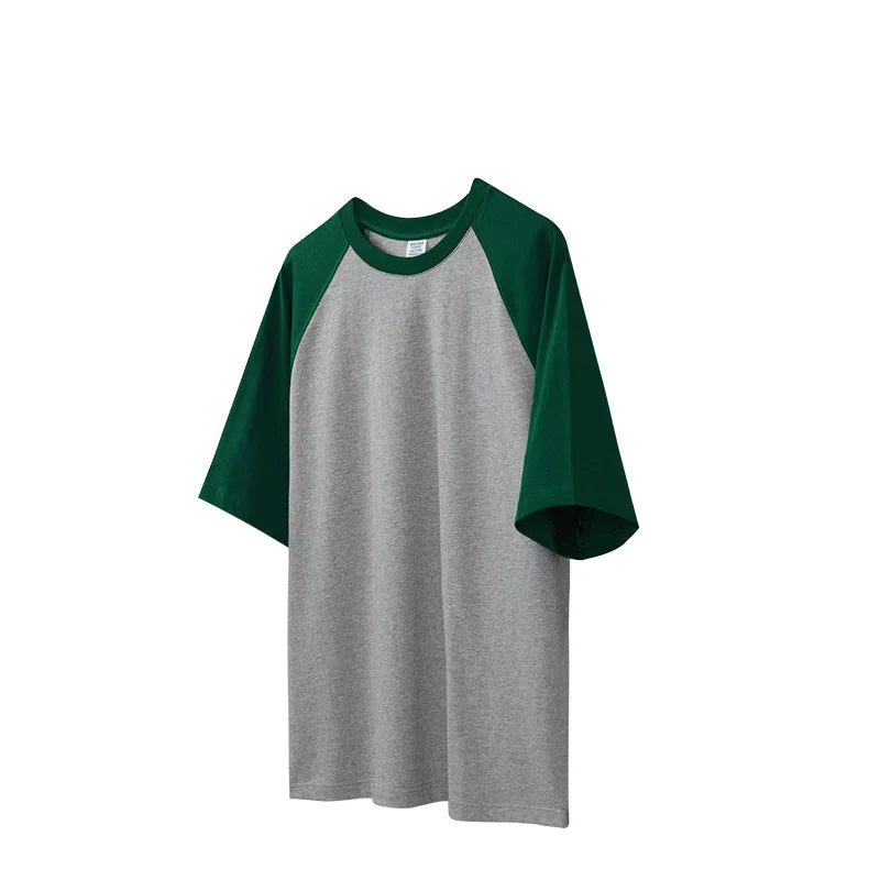 INFLATION Raglan Sleeve Minimalist T-shirts Unisex Colorblock Oversized Tees Mens Tops 2419S23