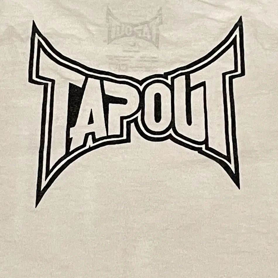 Streetwear Tapout T Shirt Y2K Tops Hip Hop Graphic Print Oversized White TShirt Men Women Round Neck Cotton Short Sleeve Clothes