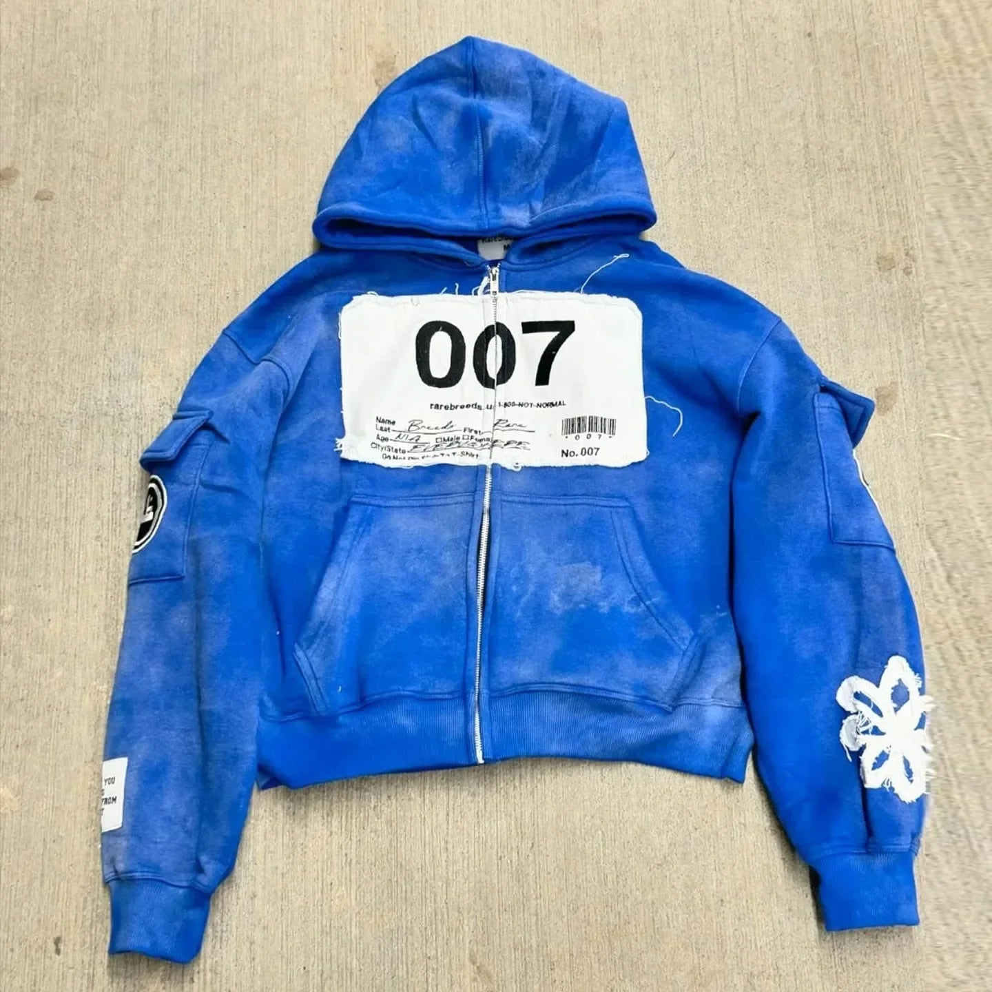 Y2k Vintage Fashion Zip Up Hoodies Men Women Sweatshirt Hip Hop Letter Embroidery Wash Long Sleeve Coats Loose Hooded Sweatshirt