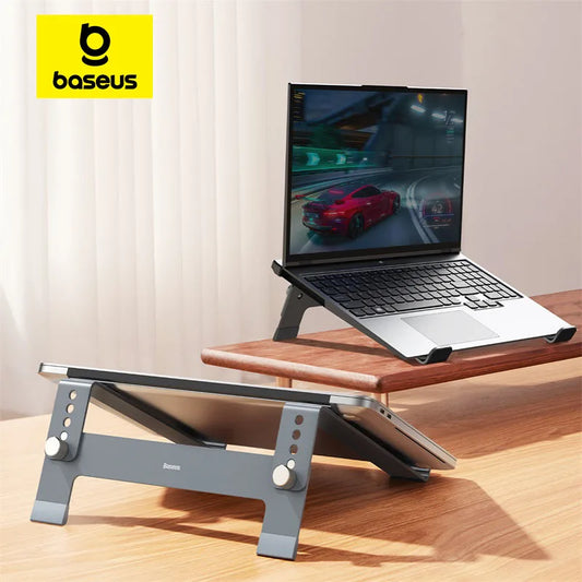 Baseus Laptop Stand Support for Notebook Aluminum Alloy 4 Gears Adjustable Vertical Stand For Macbook Air Pro 17'' Laptop Stand