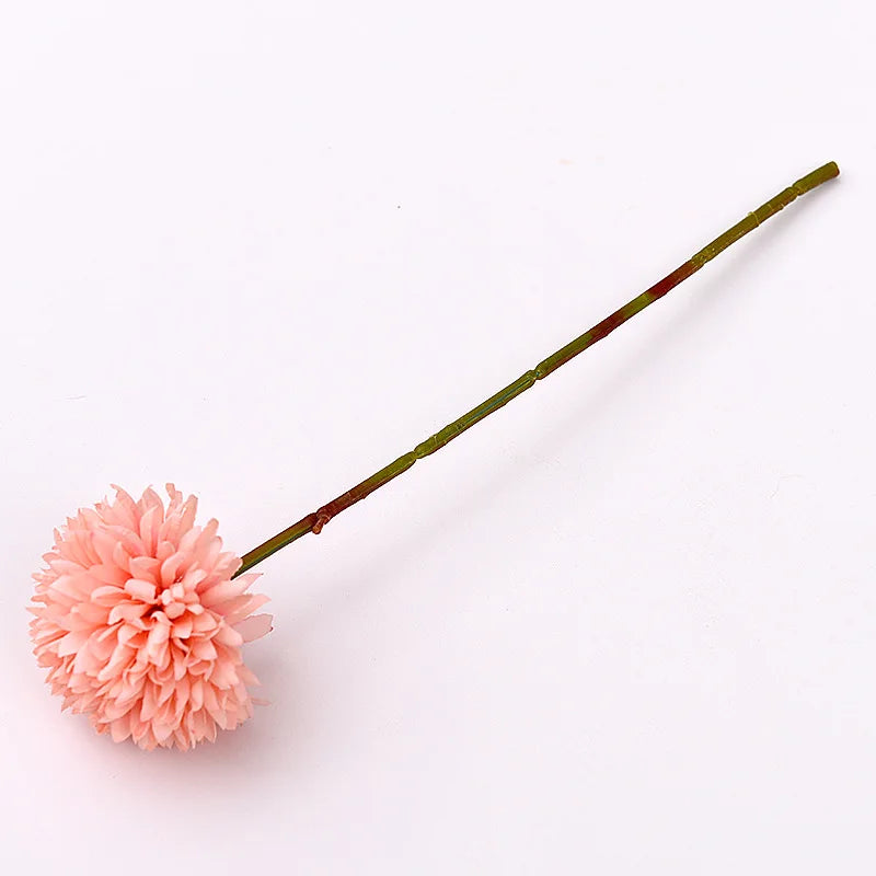 30cm Artificial Flower Dandelion Ball Chrysanthemum Fake Flower Living Room Potted Flower Arrangement Wedding Decoration