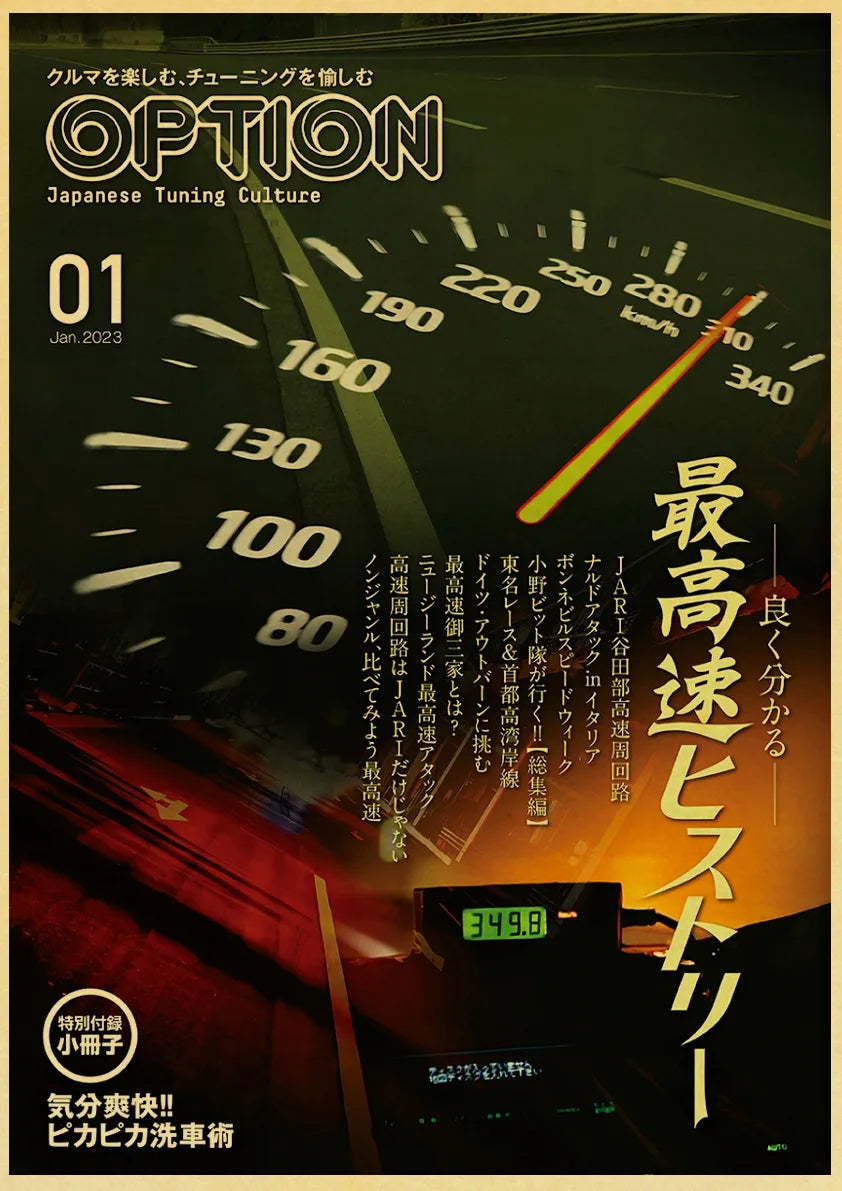 JDM Car Japan Retrofit Racing Retro 90s Poster Wall Chart Prints  Posters Home Living Bed Room Decor Frameless Wall Painting