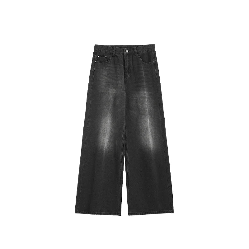 INFLATION Classic Floor-Length Pants American High Street Washed Denim Jeans