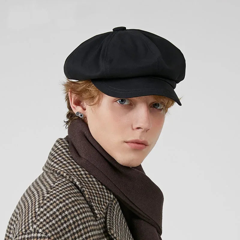 Fashion Beret Male Female Spring Summer Versatile Classic Casquette Painter Stylish Retro Octagonal Hat Men Women Sun-cap Teen