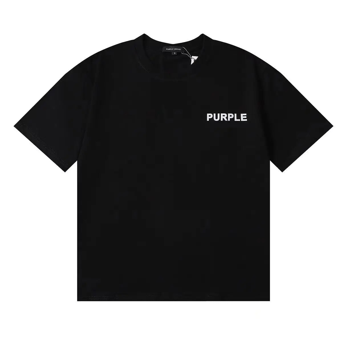 2024 Purple Colorful Letter Printing Tee Men Women Streetwear White Black T Shirt High Street Casual Short Sleeve T-Shirt