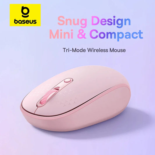 Baseus F01 Wireless Mouse Bluetooth 5.0 2.4G Ergonomic Mice for PC MacBook Tablet Laptop Computer Portable Office Gaming Mouse