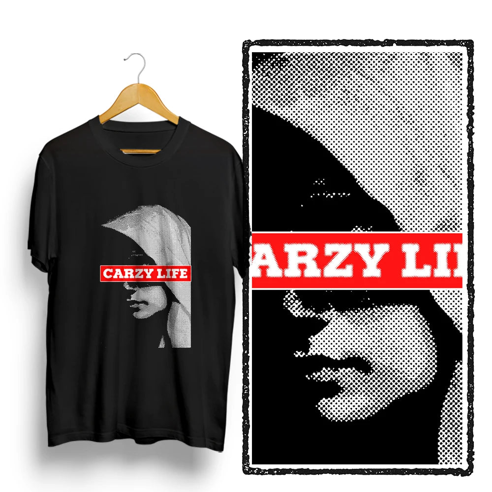 Coolmind U0097-T2 Crazy Life Exclusive Graphic Men T Shirt Big Size Cotton Men Tshirt O-Neck Unisex Tee Shirts