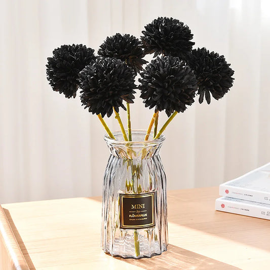 30cm Artificial Flower Dandelion Ball Chrysanthemum Fake Flower Living Room Potted Flower Arrangement Wedding Decoration