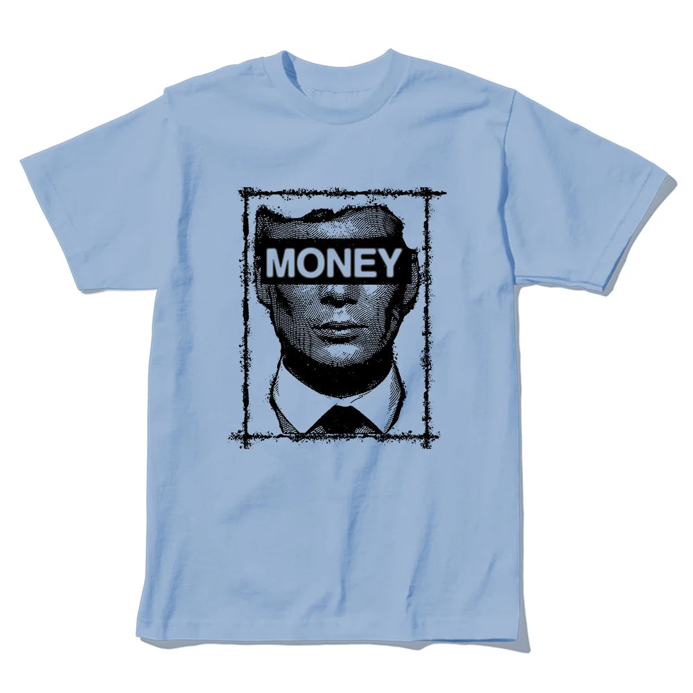 Coolmind U0034-T2 Cool Exclusive Graphic Money Print Men T Shirt Casual Big Size Unisex Tshirt Totton Tee Shirts