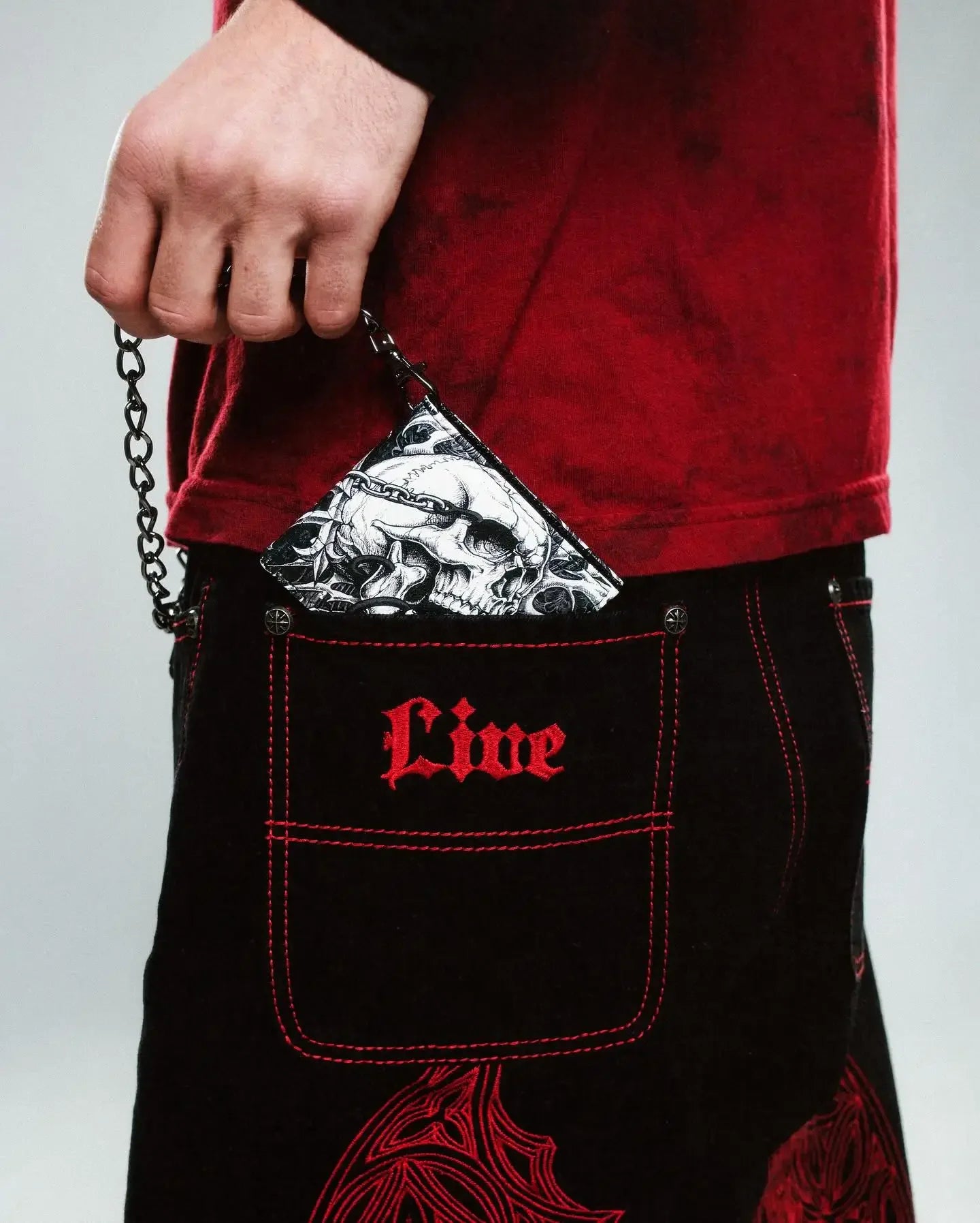 Affliction Baggy Jeans New Hip hop Fashion Hip Hop Wing Embroidery Jeans Men Women Vintage Streetwear Loose Wide Leg Denim Pants