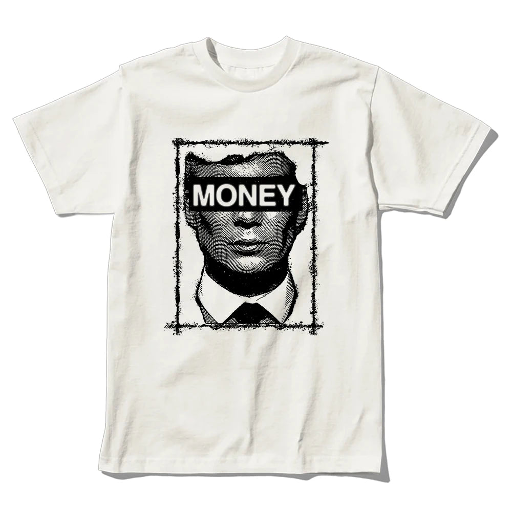 Coolmind U0034-T2 Cool Exclusive Graphic Money Print Men T Shirt Casual Big Size Unisex Tshirt Totton Tee Shirts