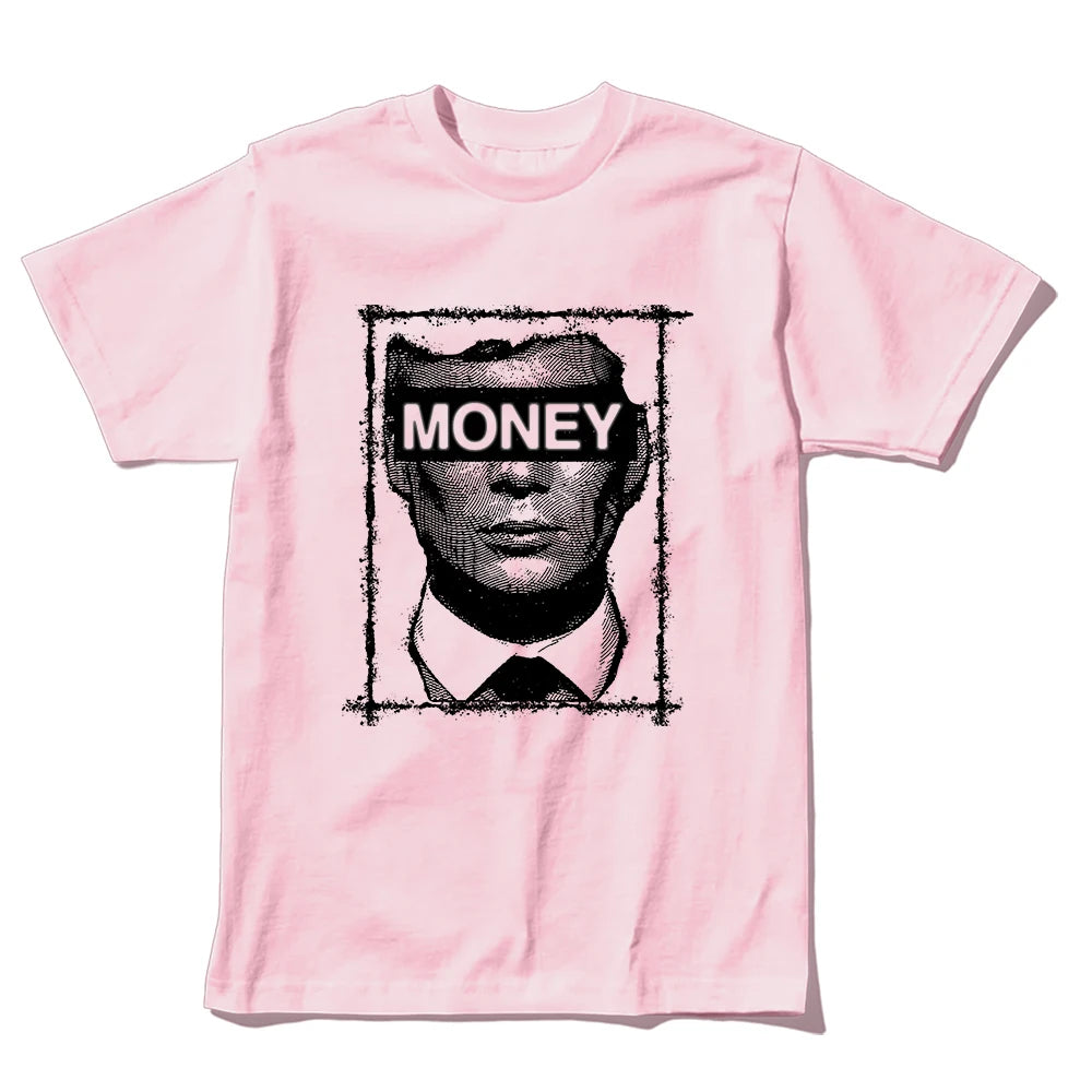 Coolmind U0034-T2 Cool Exclusive Graphic Money Print Men T Shirt Casual Big Size Unisex Tshirt Totton Tee Shirts