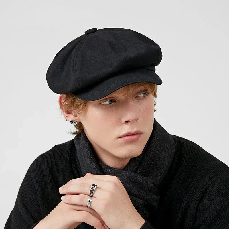 Fashion Beret Male Female Spring Summer Versatile Classic Casquette Painter Stylish Retro Octagonal Hat Men Women Sun-cap Teen