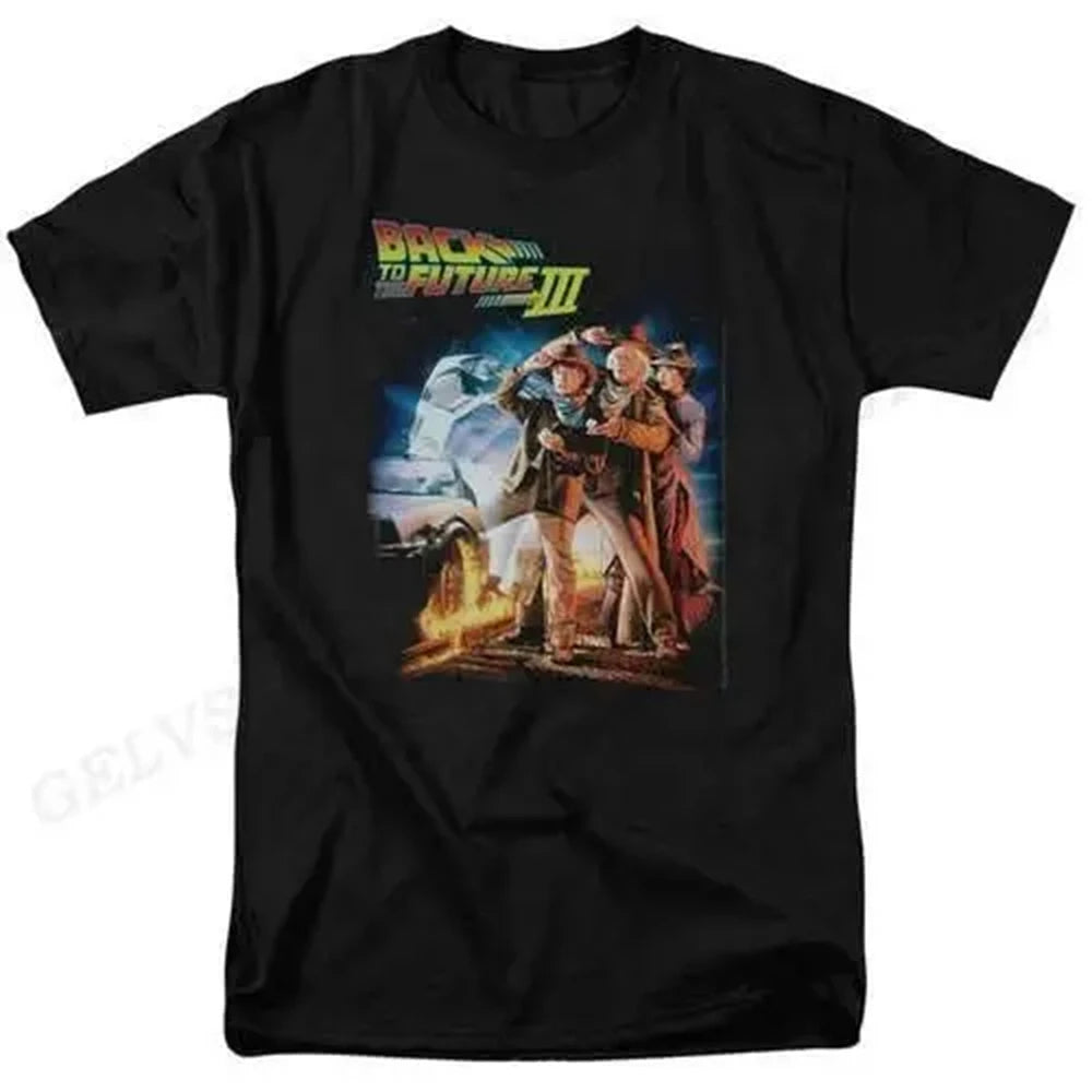 Back To The Future T Shirt Graphic Print Men Women Fashion Hip Hop Streetwear Short Sleeve Plus Size T Shirt Unisex 62473