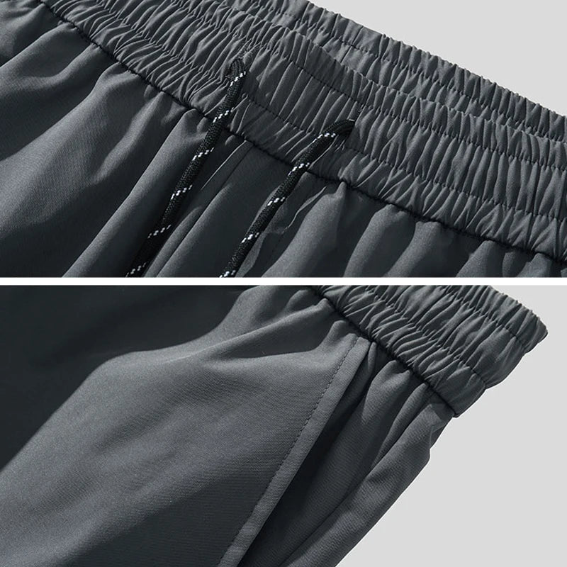 Una Reta 2024 New Man Pants Harajuku Hip Hop Waterproof Cargo Pants Men Sweatpants Fashion Elastic Waistline Sweatpants Trousers