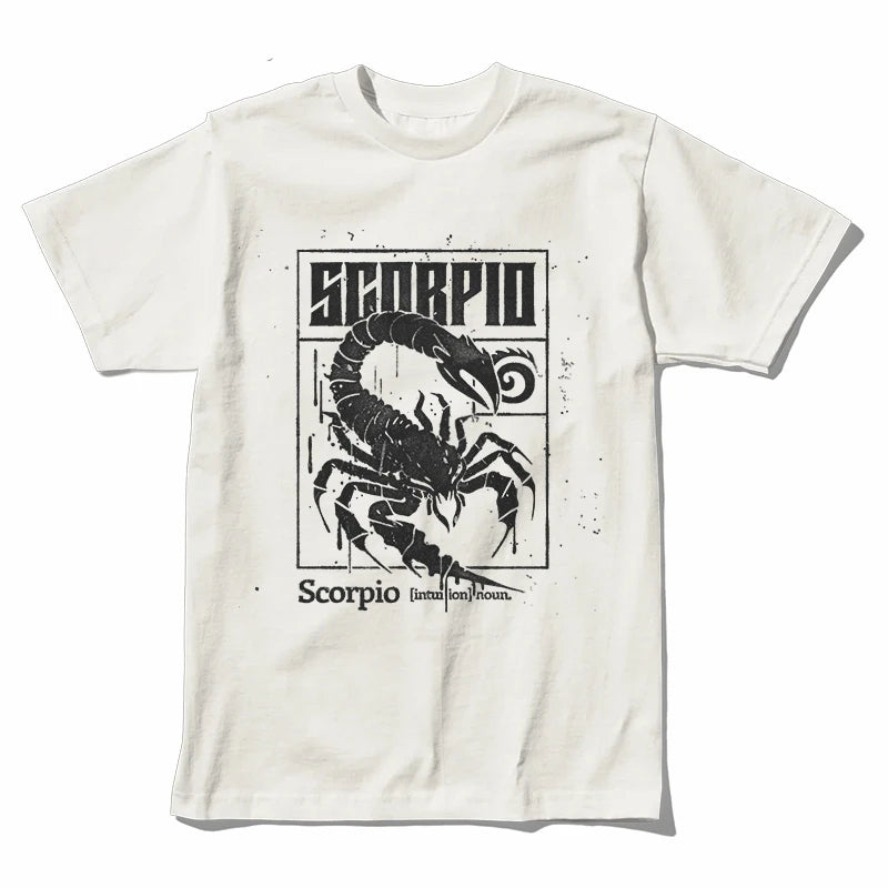 Coolmind U0029-T2 Scorpio Exclusive Graphic Print Men T Shirt Short Sleeve Big Size Men Tshirt Cool Tee Shirt Men