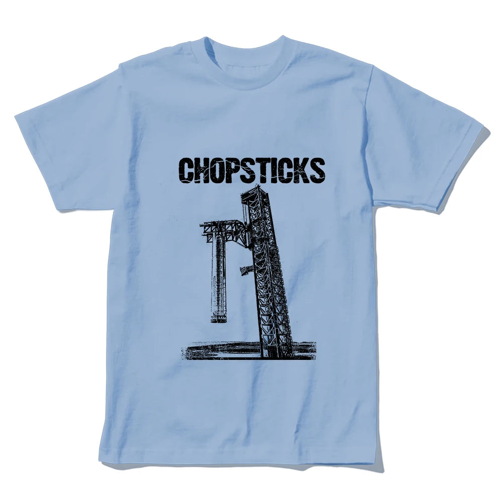 Coolmind U0161-T2 Chopsticks Rocket Print Cool Men T Shirt Big Size Exclusive Graphic Men Tshirt High Quality Unisex Tee Shirts