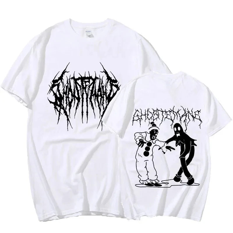 men Ghostemane Graphic Print T Shirt Fashion Hip Hop Metal Rock Gothic T Shirt Streetwear Plus Size T Shirt Women 62447