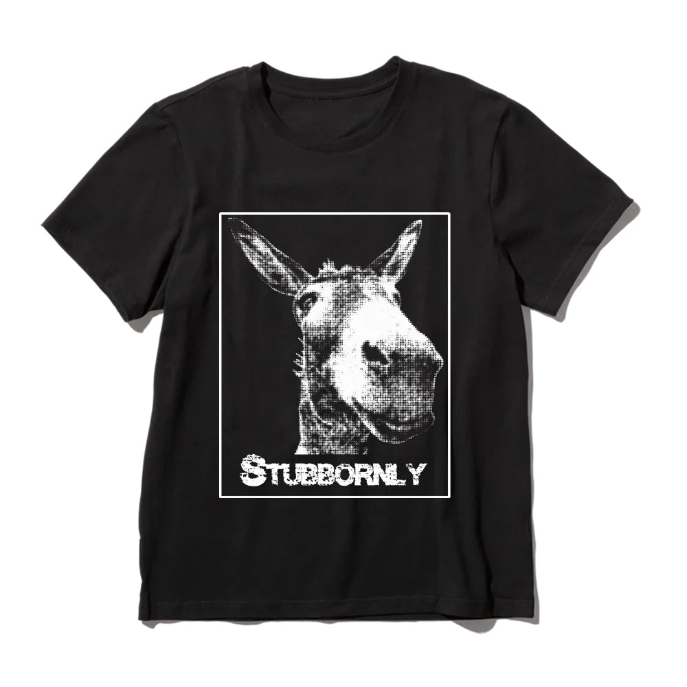 Coolmind U0056-T2 Funny Donkey Exclusive Graphic Men Tshirt 100% Cotton Cool Men Tshirt High Quality Unisex Tee Shirts