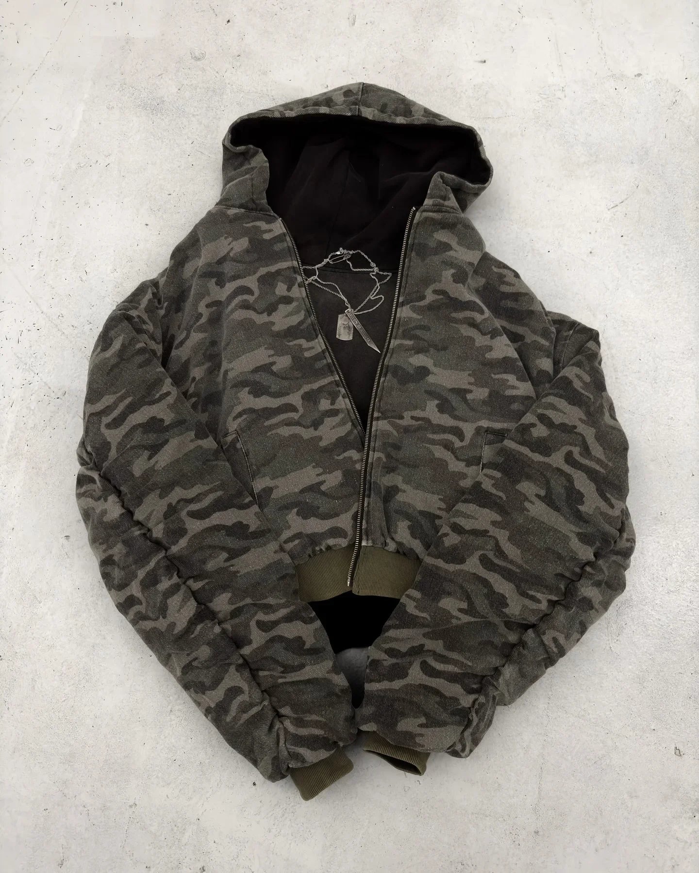 Y2K Fashion Camouflage double-sided Plush Hood Jacket Mens Womens New Coat Street Hip Hop Baseball Uniform Couple Casual Hoodie